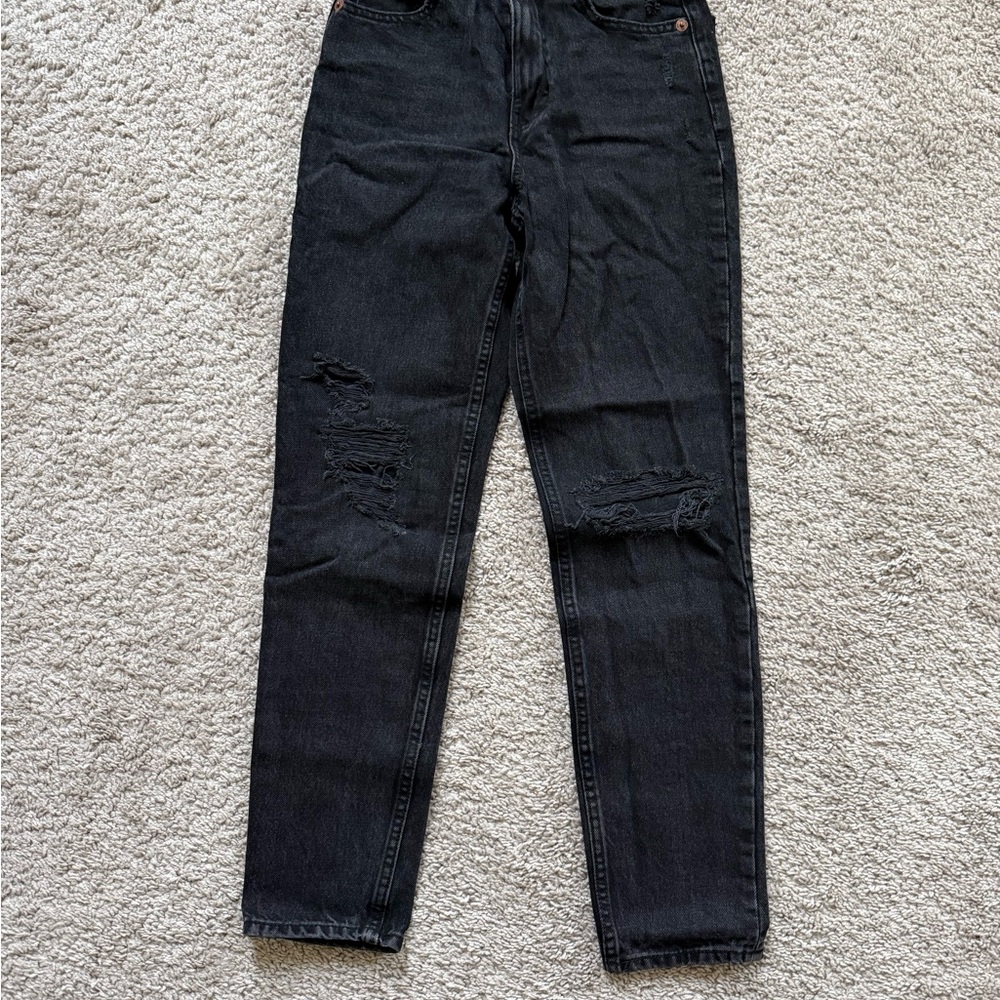 Zara Charcoal Denim Jeans